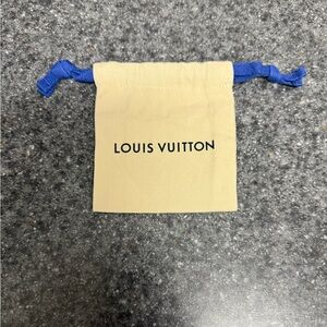 Louis Vuitton 4x4.5 Small Cotton Drawstring Dust Bag Pouch Excellent Condition